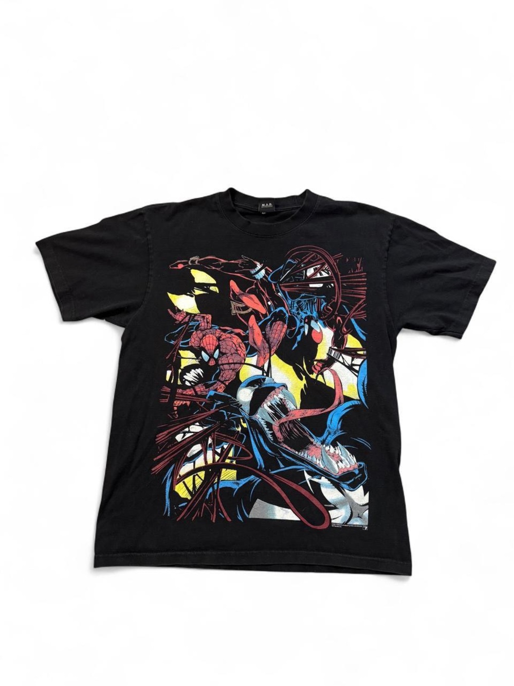 Mask and Disguise Planet Of The Symbiotes Spiderman Venom tee black L mens RARE